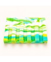 porte savon jesmonite jaune et vert