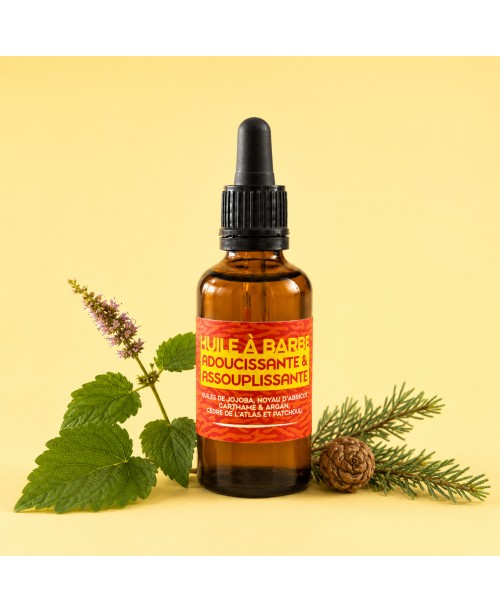 Huile à barbe au Patchouli et cèdre de l'Atlas.