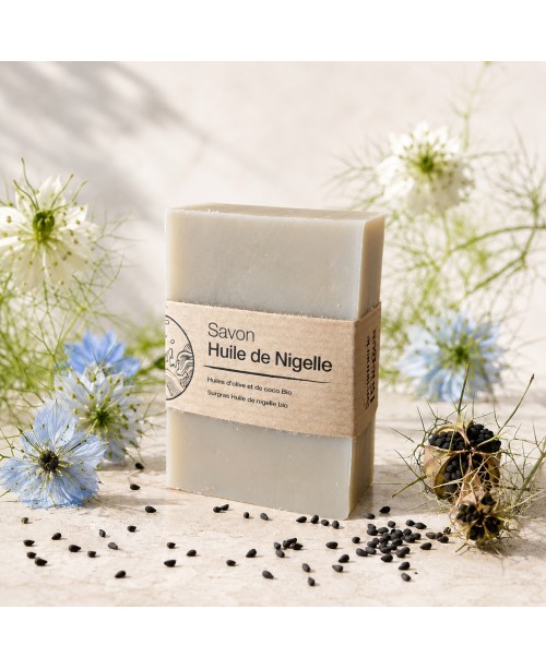 Savon à l'huile de nigelle de la Savonnerie de la Buèges