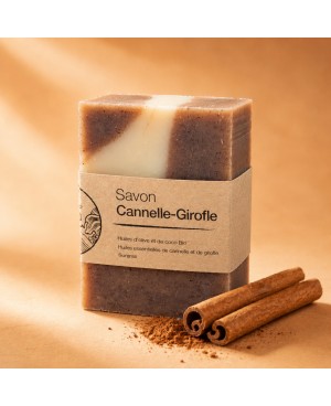 savon aux huiles essentielles de cannelle et de girofle