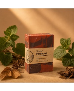 savon à l'huile essentielle de patchouli