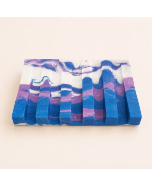 porte savon jesmonite bleu & violet