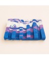 porte savon jesmonite bleu & violet