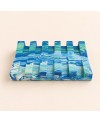 porte savon jesmonite bleu & vert