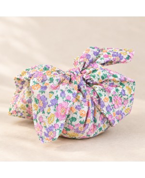 furoshiki : graines parfumées à l'ambre emballées dans du tissu Liberty