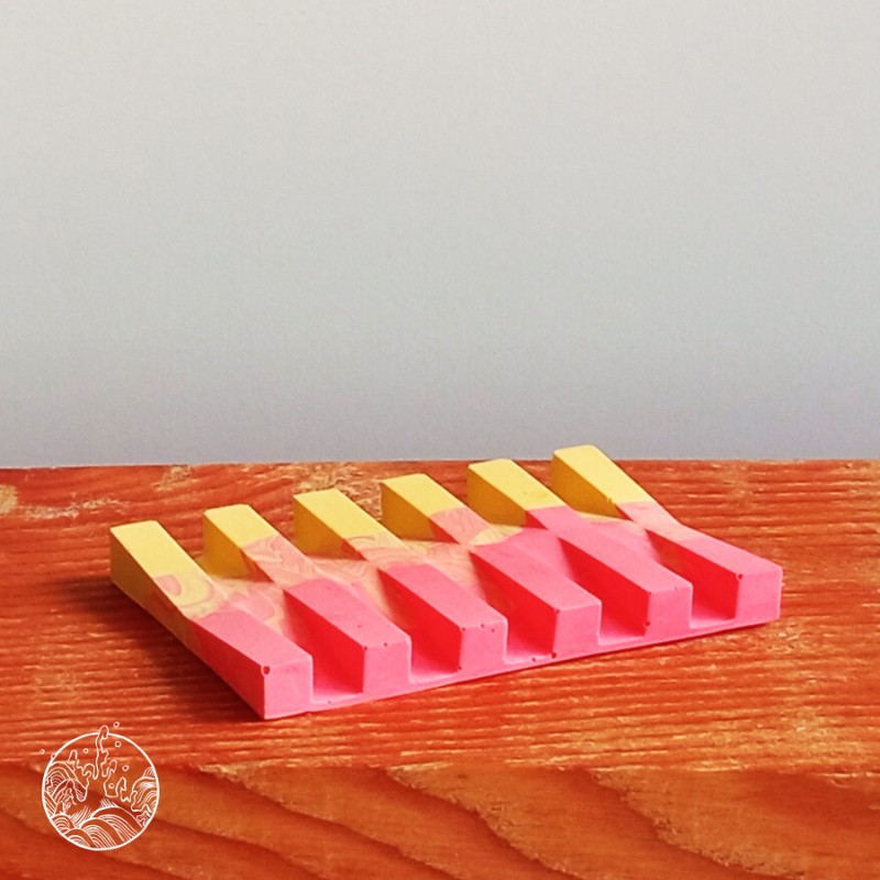 porte savon jesmonite vanille fraise porte savon jesmonite vanille fraise