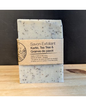 savon exfoliant tea tree et graines de pavot 100g