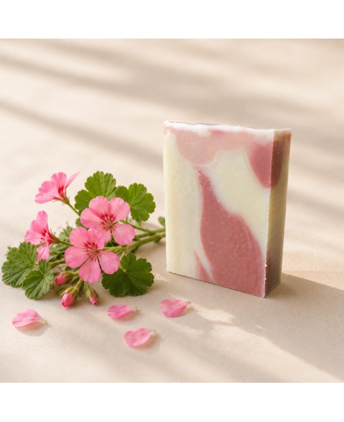 Savon géranium de la savonnerie de la Buèges