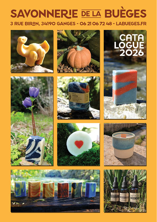 catalogue 2026 savonnerie de la bueges